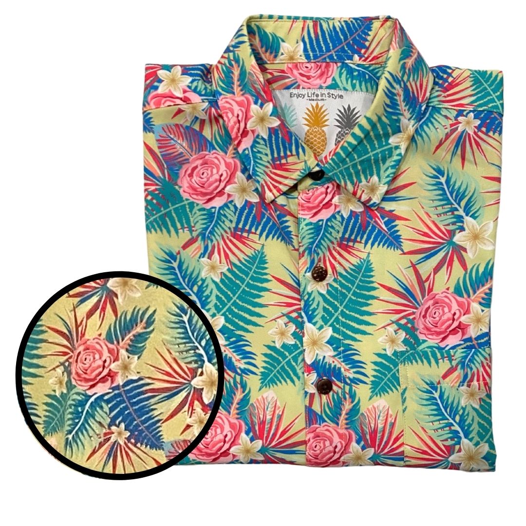 Super Stretch - Sunny Days Hawaiian Shirt by Tropical Bros