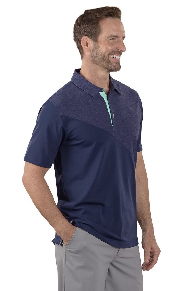 Rick Navy Mix Polo by Covel