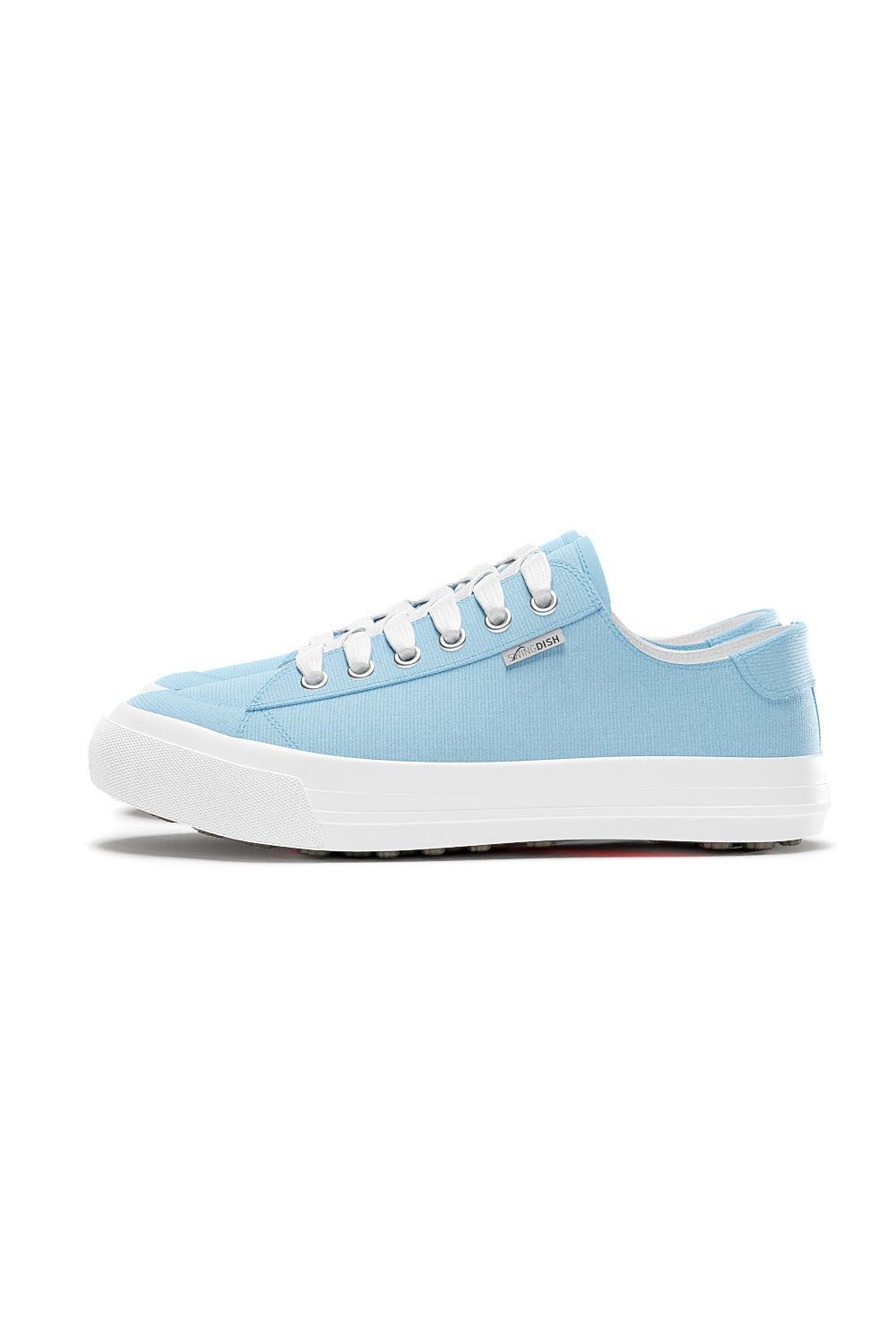 Spikeless Sky Blue Canvas Traveler Shoe by SwingDish