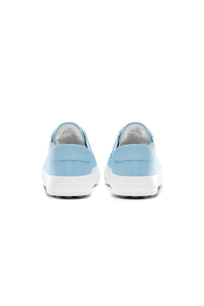 Spikeless Sky Blue Canvas Traveler Shoe by SwingDish