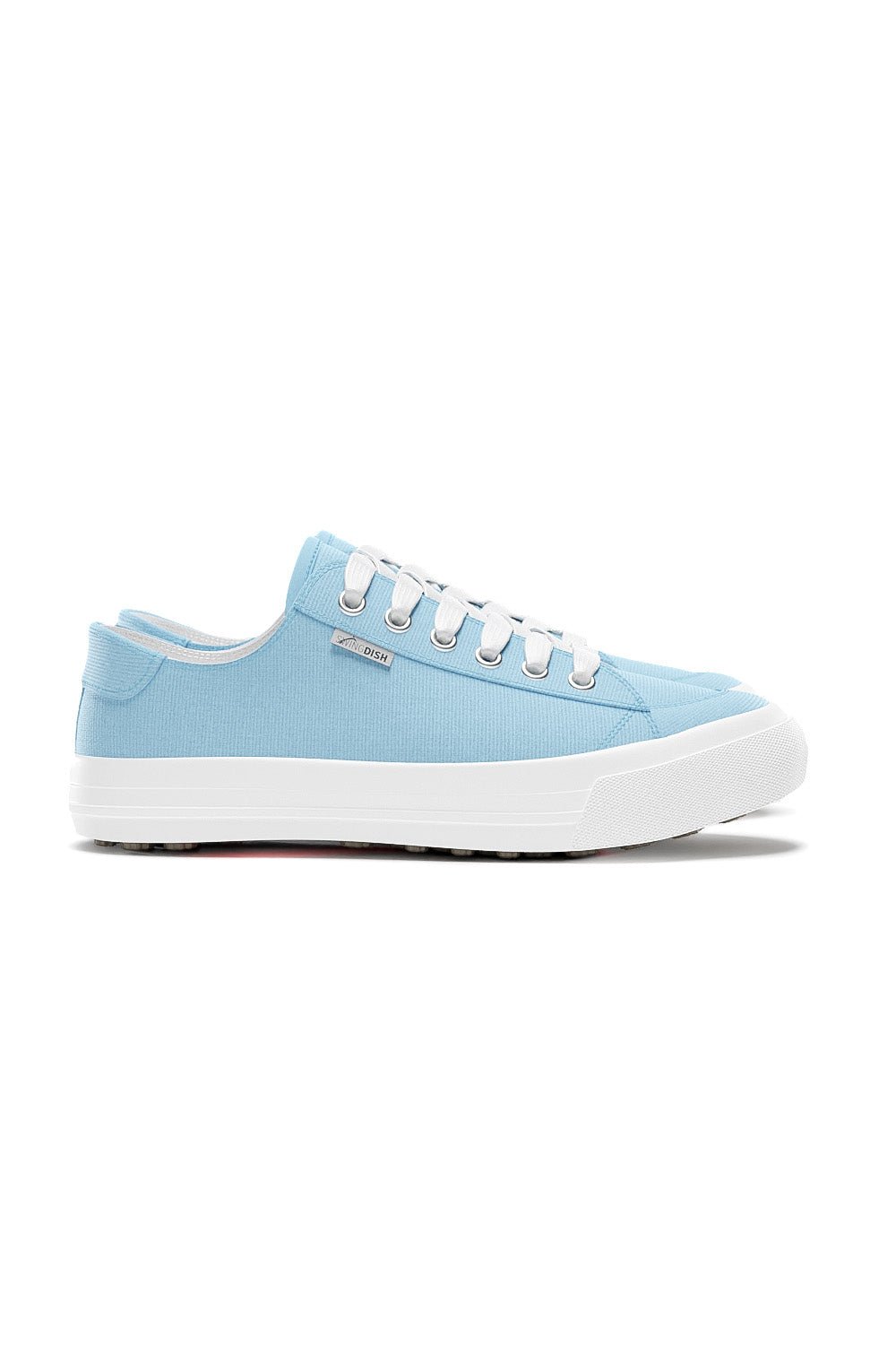 Spikeless Sky Blue Canvas Traveler Shoe by SwingDish