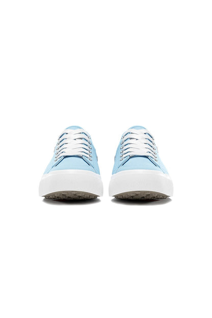 Spikeless Sky Blue Canvas Traveler Shoe by SwingDish
