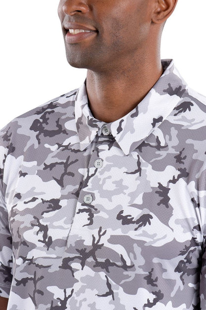 Toby Camo Print Polo by Covel