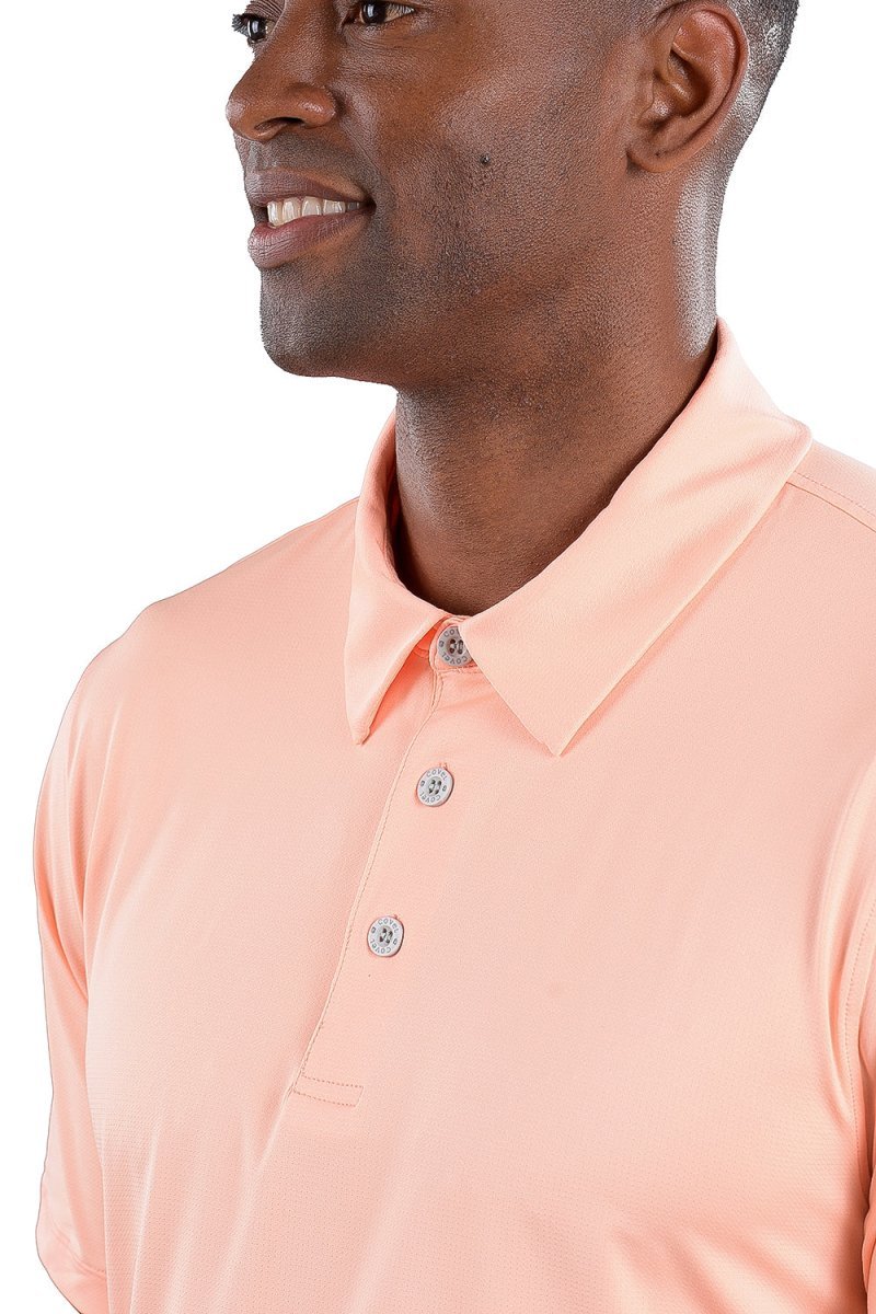 Toby Polo In Ares Coral - Comfort Fit by Covel
